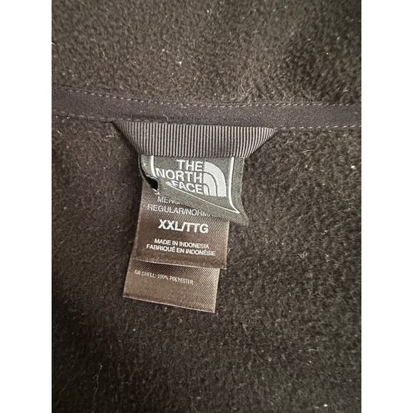 North Face TNF Black Full Zip Fleece Jacket Mens XXL 2XL - Picture 4 of 6